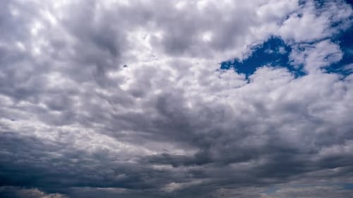 Dynamic Time Lapse of Fluffy Cloudscape