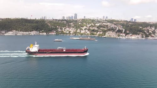 Ship with City View