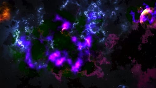 Nebula Star Field Galaxy Universe Space Relaxing Vídeo 4k