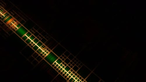 Abstract Futuristic Glowing Grid Lines Animation