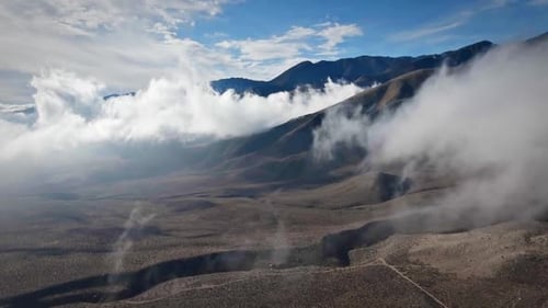 Mountains and Clouds Aerial