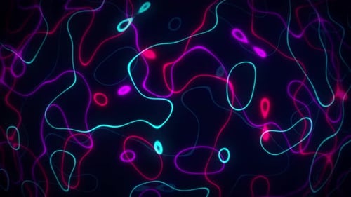 Neon Lines Abstract Seamless Loop 1 4K