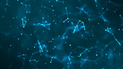 Futuristic Digital Network Plexus Background Loop