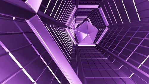 Tunnel Lilac Metal 4K