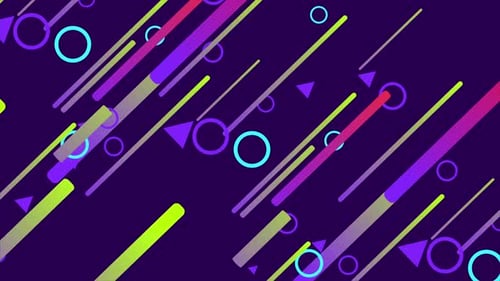 Dynamic Abstract Lines and Shapes Background