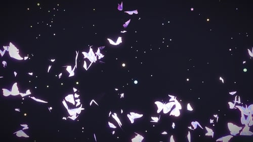 Glowing Butterflies in the Dark