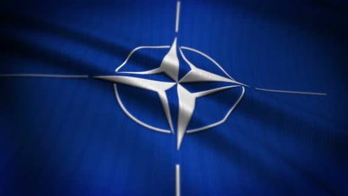 Realistic Waving NATO Flag Animation