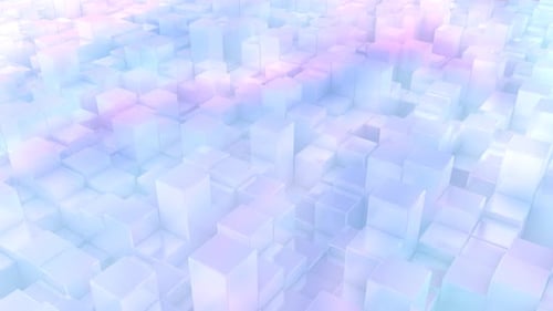 Abstract Geometric Cubes Rising and Falling Loop Background