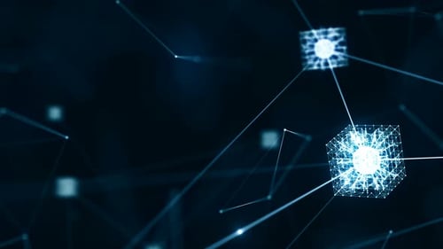 Blockchain-Netzwerkkonzept.