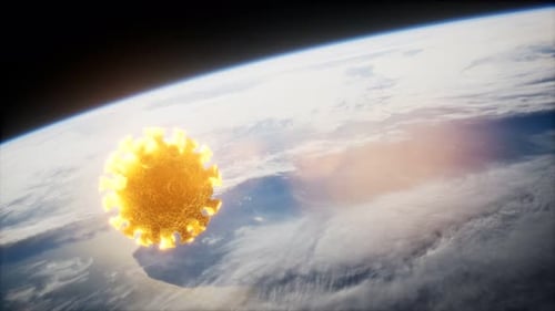 Coronavirus COVID-19 on the Earth Orbit