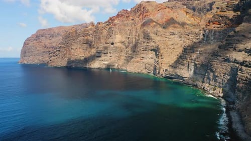 Aerial Spectacular View of Los Gigantes