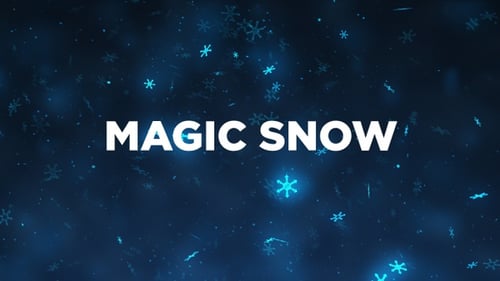 Magischer Schnee-Hintergrund