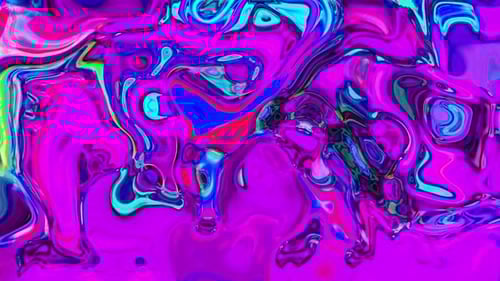 Psychedelic Fluid Liquid Paint Swirl Background Loop