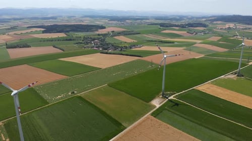 Wind Turbines Enegry Nature Road Highway