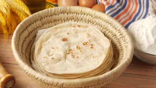 Roti Chapati fait maison sur table