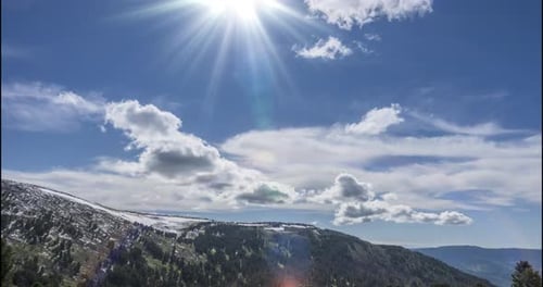 Majestic Mountains and Clouds Time-Lapse
