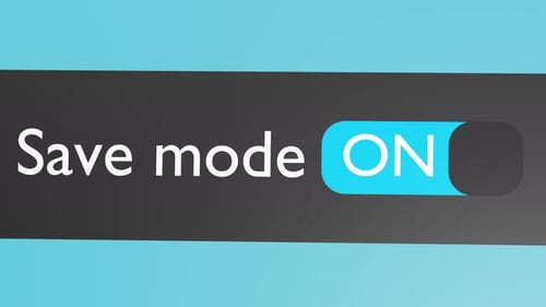 Activez le bouton Save Mode, le curseur. Connexion Internet sécurisée.