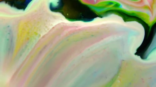 Abstract Vivid Colours Psychedelic Paint Spreading Texture 2