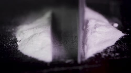 The Addict Uses Drugs, Using A Mobile Phone