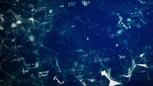 Animated Science Technology Digital Network Loop Background