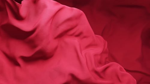 Animated Flowing Red Fabric Background Loop