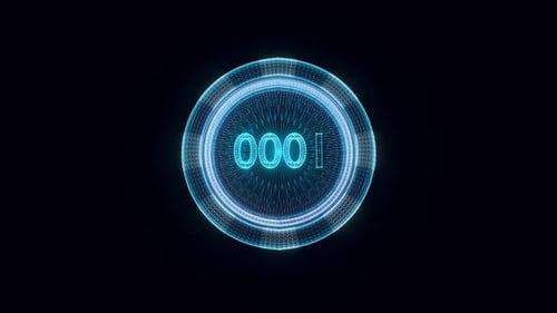 Poker Chip Hologram Rotating 4k