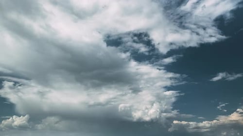 Dramatic Sky Before Rain With Rain Clouds On Horizon Above Rural Landscape Field Meadow