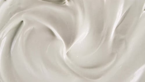 Creamy White Swirls