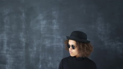 Portrait of Stylish Young Black Woman