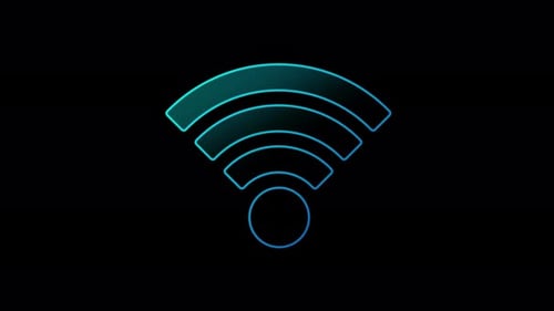 Wifi mobile network communication symbol loop concept