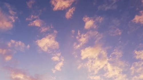 Sunrise Clouds in Dreamy Pastel Sky