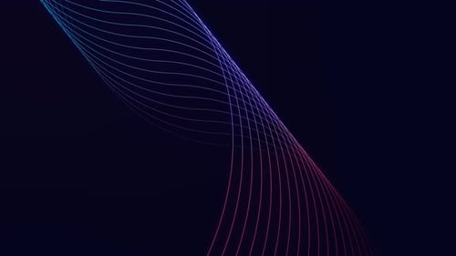 Onda de estructura alámbrica colorida de tecnología futurista. Fondo abstracto con líneas geométricas.