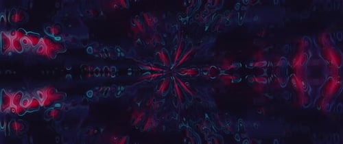 Abstract Glowing Energy Pulsating Shapes Background