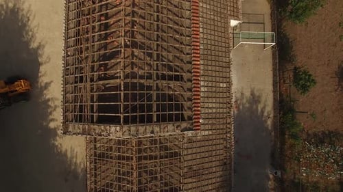 Building Without Roof Aerial View