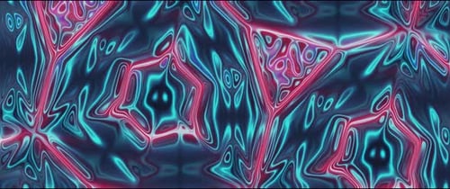 Abstract Neon Fluid Glowing Motion Background Loop