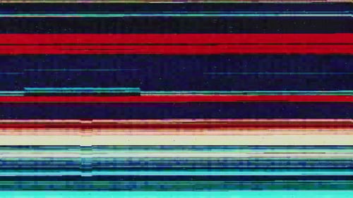Digital Glitch Transition with Corrupted Signal Effect