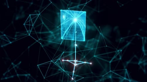 softbox studio light hologram Close up hd