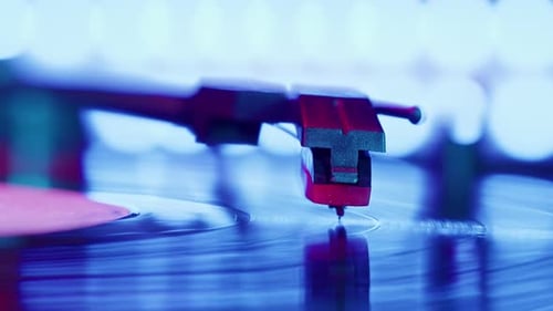 Vinyl Record Closeup
