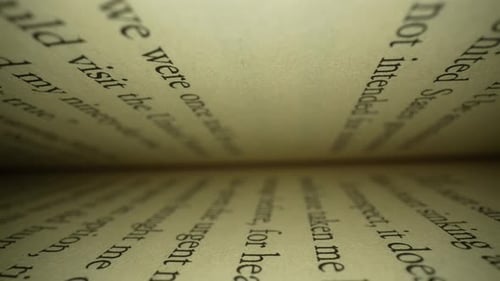 Close up of a Book's Pages