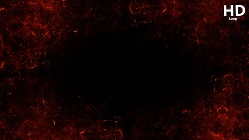 Burning Fire Energy Frame Overlay for Video