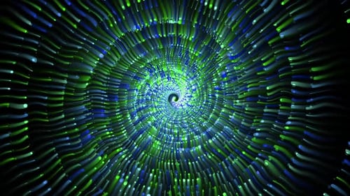 Abstractt Spiral Colorful Moving Particles V31
