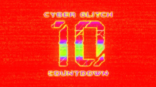 Cyber Glitch Countdown Rot