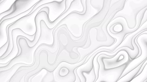 Abstract Fluid White Wavy Lines Loop Background Animation