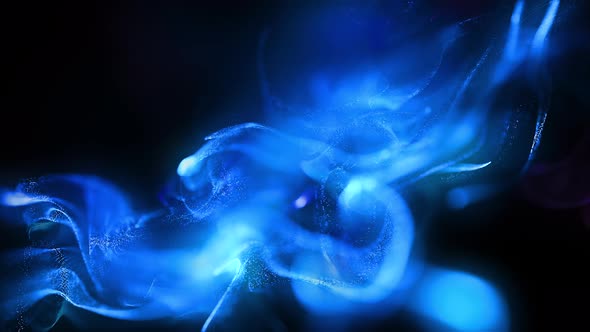 Blue Particles Background Loop 4K, Backgrounds Motion Graphics ft ...