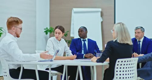 Diverse Business Team Having a Meeting in Office