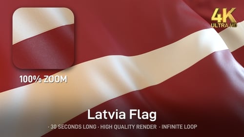 Elegant Maroon and White Flag Fabric Loop Animation