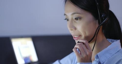 Customer services working at night