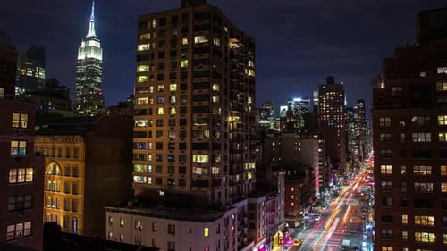 Night In New York 4K