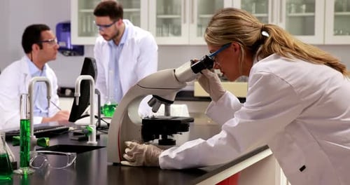 Young Scientists Working Together in the Lab