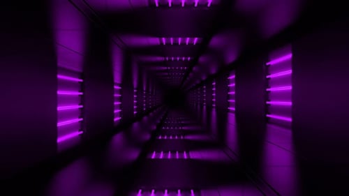 Neon Tunnel Background 4K